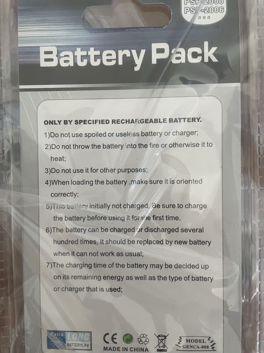 Bateria e/ou carregar psp 2000/3000