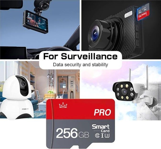 Карта пам'яті microSD 256ГБ з адаптером