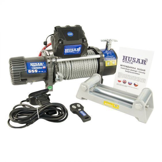 Лебедка электрическая 1т 2т 3т 4т 5т 9т 10т Husar лебідка 12 та 24в