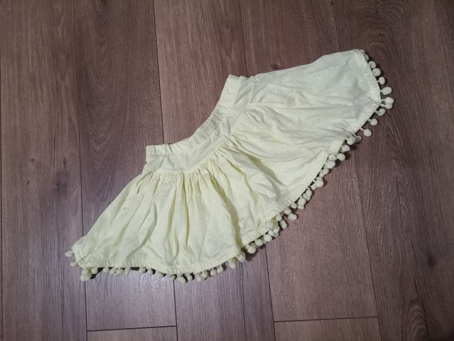 Spódniczka pełnej klosz żółta, 98