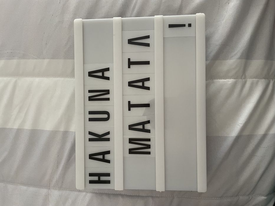 Luminous Frame with Letters64752340953858121