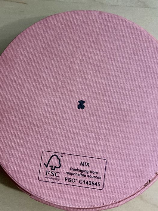 Caixa em tecido rosa Porta joias da Tous