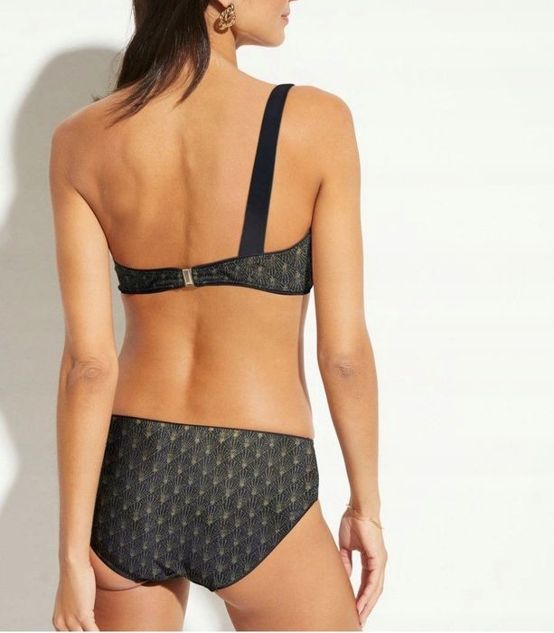 B.P.C bikini bandeau czarno-złote Premium ^46
