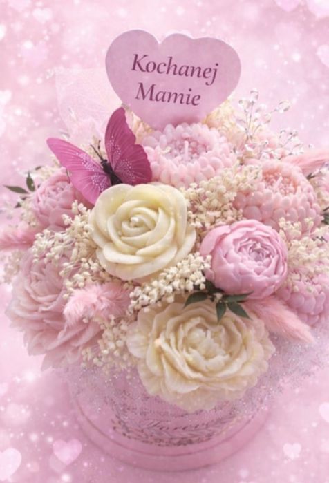 Flower box  ze świec sojowych