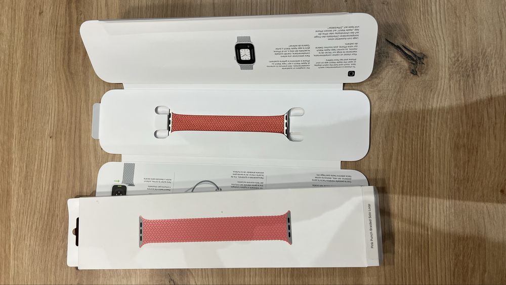 Apple Watch opaska 38/40/41 - Pink Punch Braided Solo Loop rozm. 4