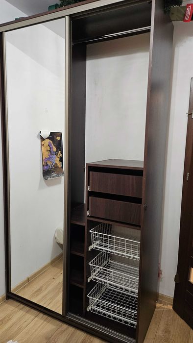 Szafa przesuwana 130x58x236cm wenge