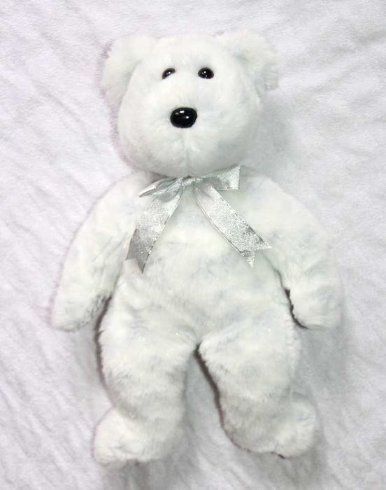 Ty Beanie Buddy The Beginning Bear Babies Baby 2000 miś misiu  biały