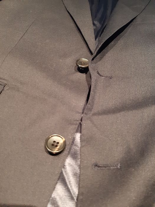 Marynarka 44 Slim bespoke Skandynawian granatowa boho Slim chłopak
