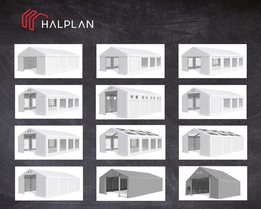 4x8x2m Namiot ogrodowy na imprezę z roletami moskitiera sezonowe RPE S