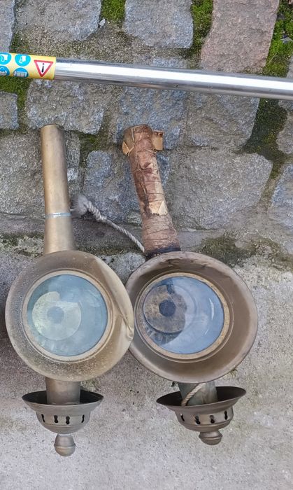 Lanternas de carroça antigas