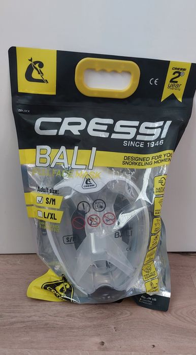 Cressi Bali Full face Mask adulto S/M snorkelling