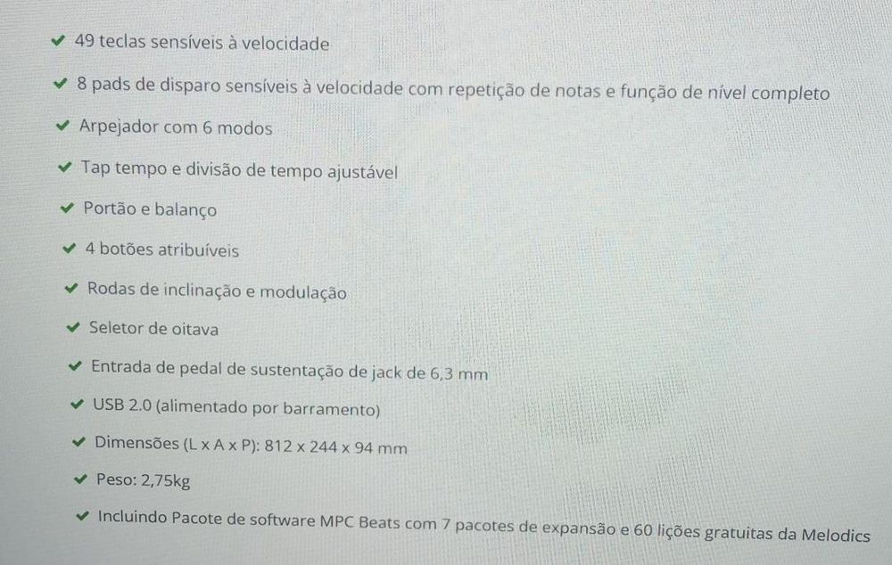 Teclado Alisis usado