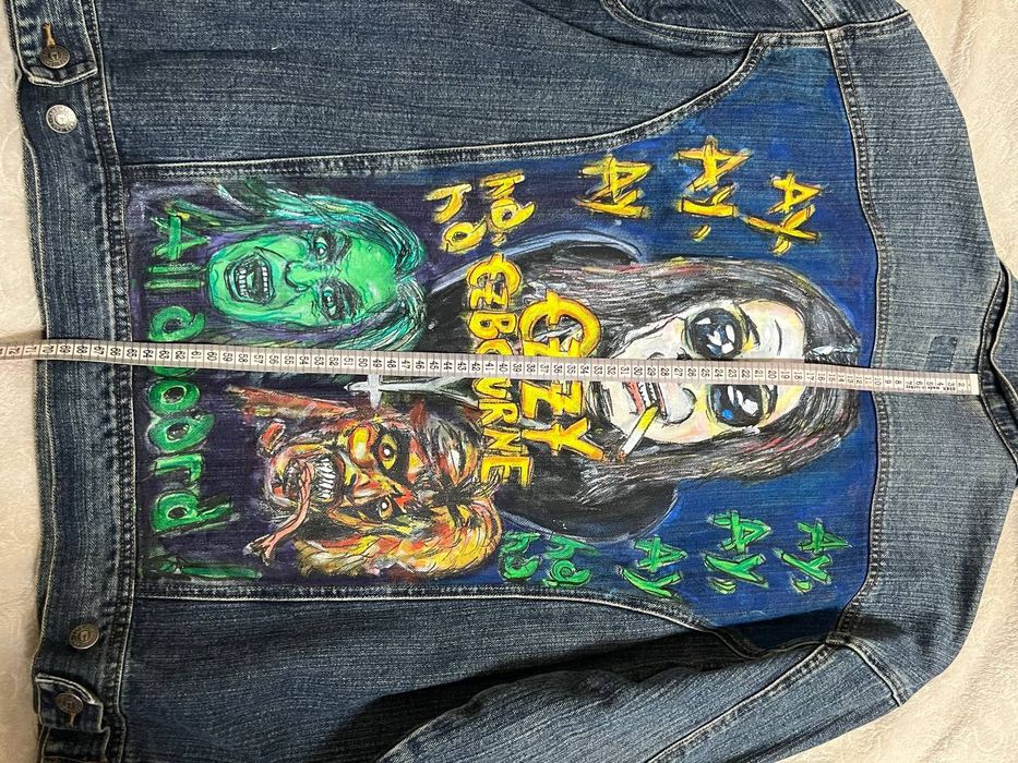 Єдина річ у світі, кастомна джинсова куртка Ozzy Osbourne, ne levis