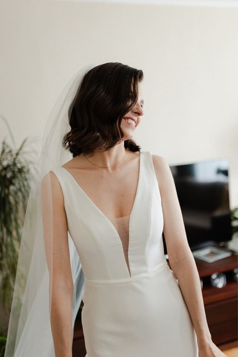 Suknia ślubna ivory - klasyczna, elegancka, L’amour