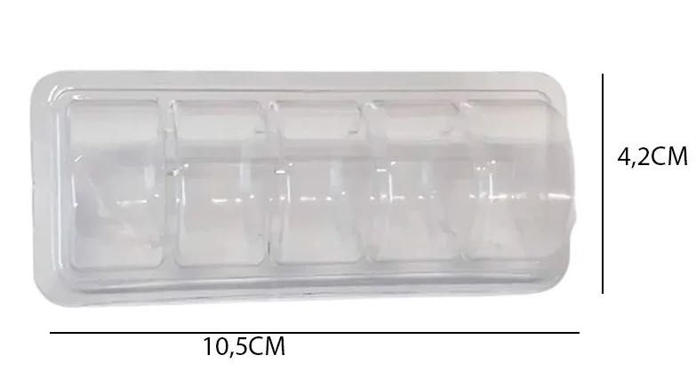 Embalagem para 5 macarons - 20 unidades