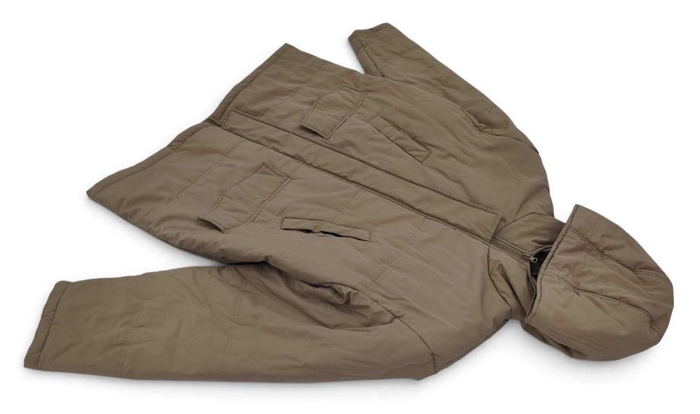 Męska Kurtka Zimowa Z Kapturem Parka Beżowa Foxbury |R. XL