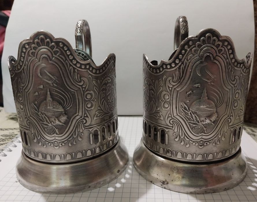 Вінтажний підтаканник, мельхіор