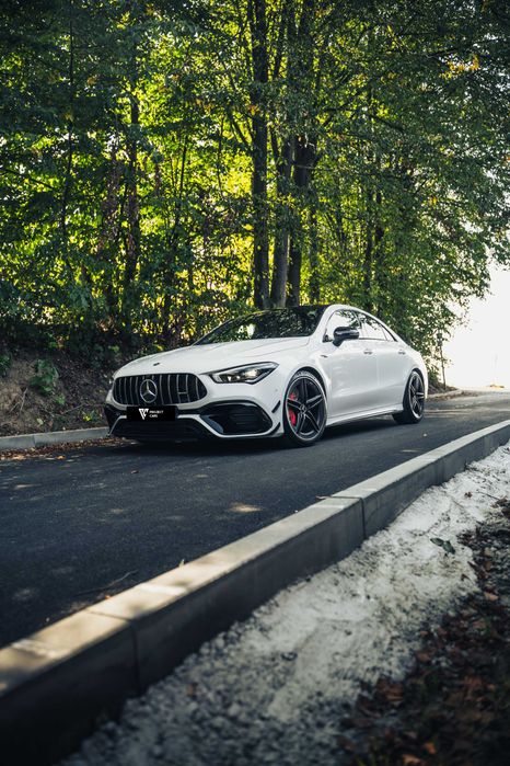 Wynajem Mercedes Cla 45s AMG / 421 KM / Brak kaucji / Do ślubu