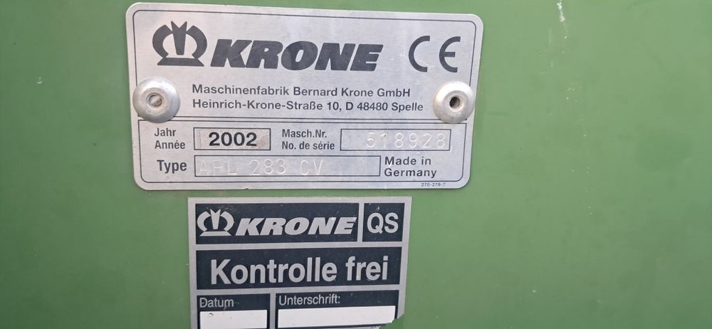 Kosiarka dyskowa, czołowa, przednia Krone