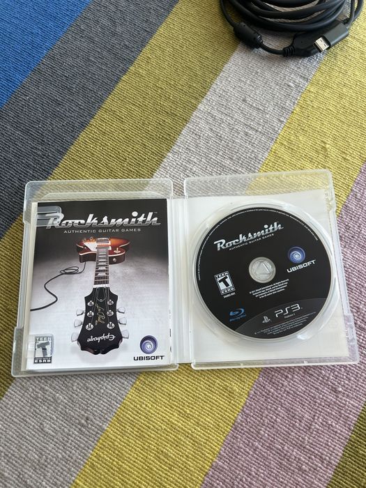 Rocksmith PS3 + Cabo Real Tone + Manuais | Completo e em Excelente Estado