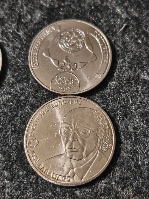 moedas 2.5 euro UNC cruz vermelha villaret saramago açores douro elvas