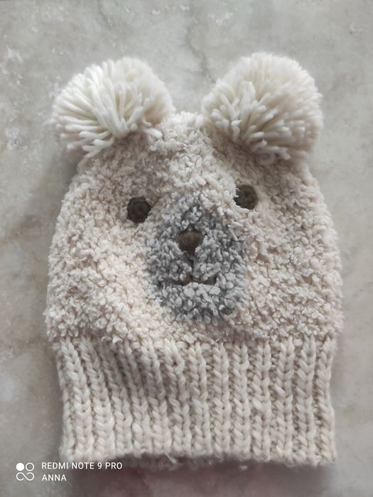 Czapka dziecieca nowa zimowa miś