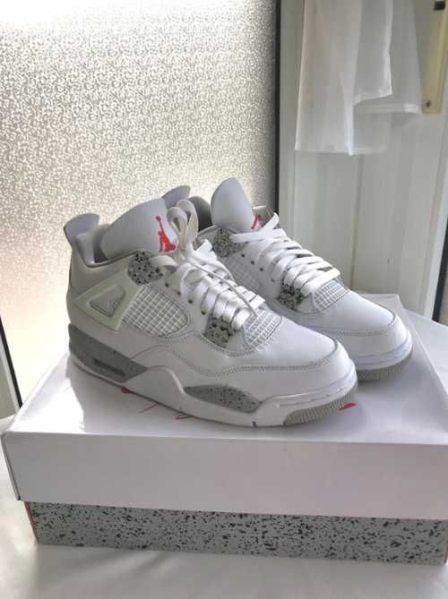 Jordan 4 Retro White Oreo 42