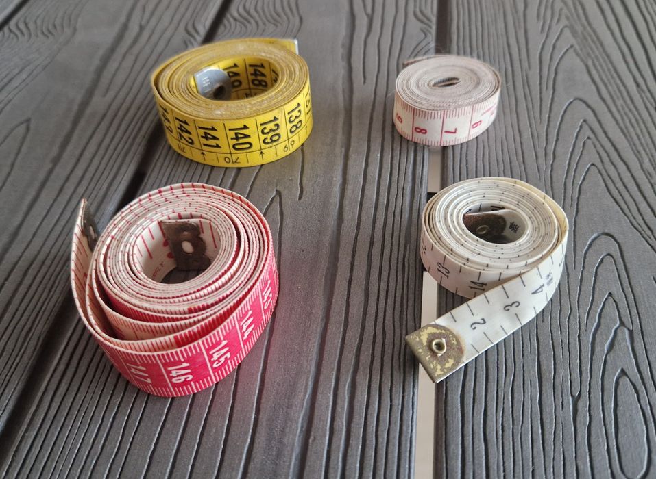 Conjunto de 4 fitas métricas de costura