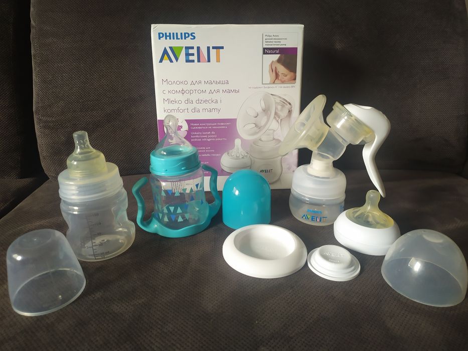 Laktator ręczny Philips Avent, butelka Baby dream i Lovi + GRATIS