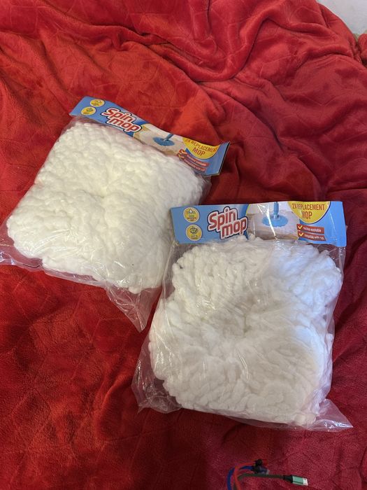 Końcówki do mopa Spin Mop 4 szt. (2x zestaw) nowe