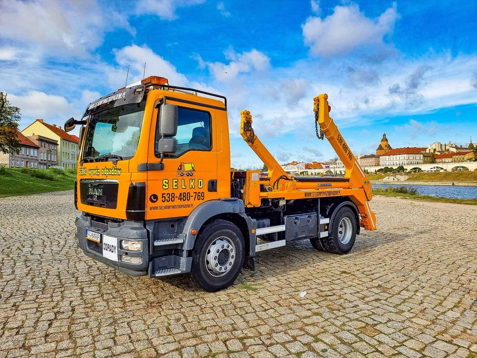 Kontenery skip na gruz śmieci wywóz gruzu odpadów Gorzów SELKO