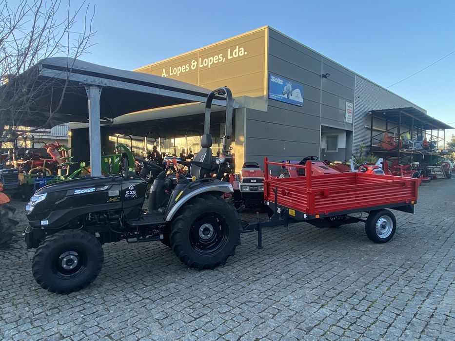 Reboque atrelado basculante hidraulico matriculado