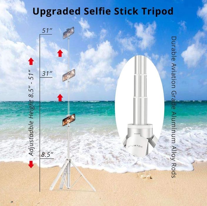ATUMTEK Kijek do selfie 130 cm