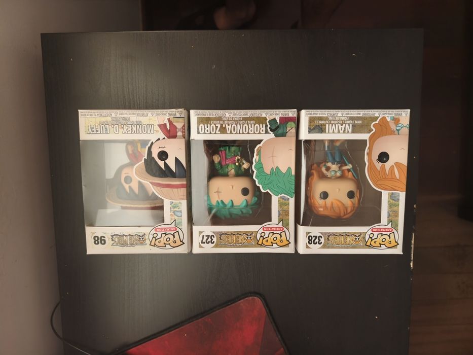 Funko pops one piece nami zoro luffy