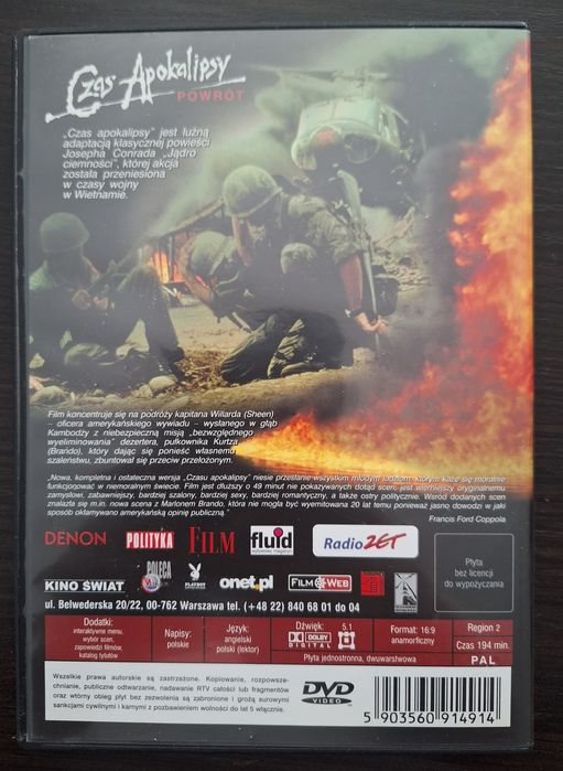 Czas Apokalipsy film DVD