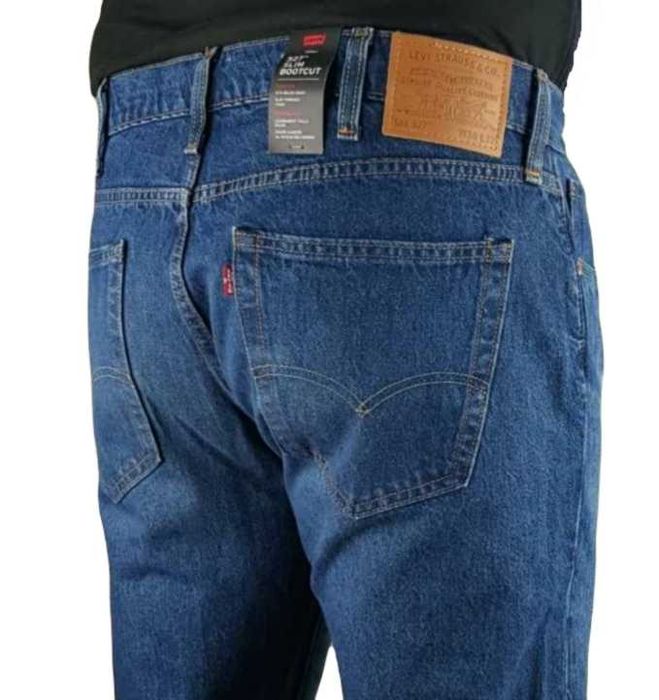 Męskie jeansy Levi's 527 -Slim Bootcut nowe oryg. Levisy grube W38/L32