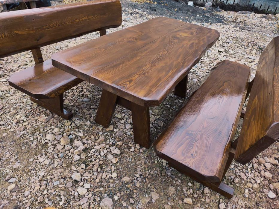 WYPRZEDAŻ! Góralskie Meble Ogrodowe z litego drewna, meble do ogrodu