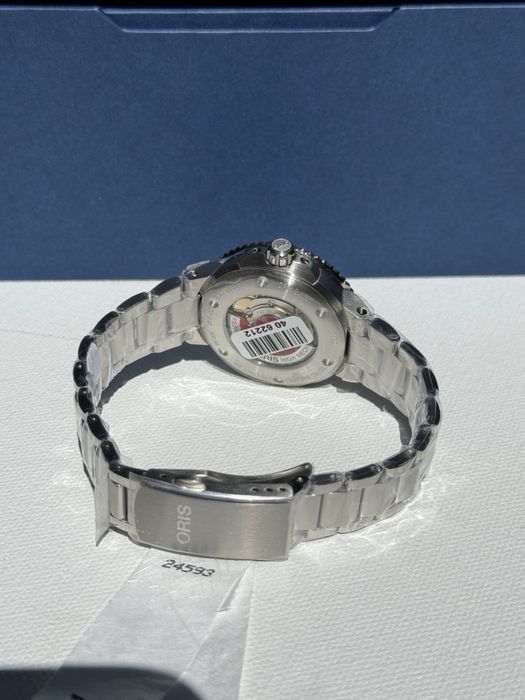 Швейцарський годинник Oris Aquis Date блакитний унісекс Швейцарія