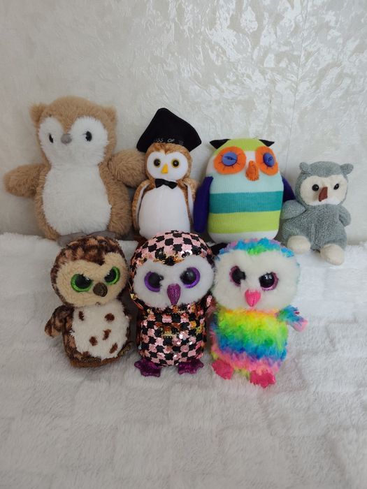 М'яка іграшка глазастик сова TY Beanie Boo's