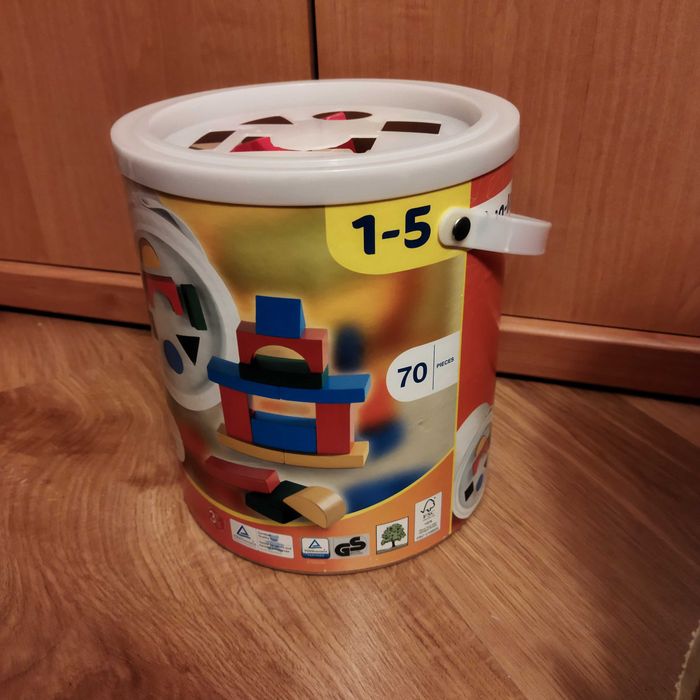 Klocki drewniane 70 elementów