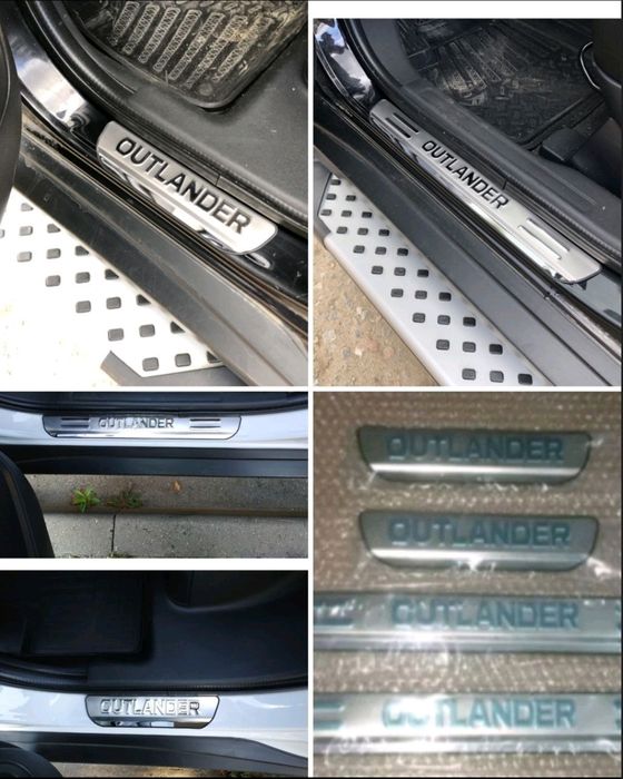 Накладки на пороги Mitsubishi Outlander 3, Mitsubishi Outlander 4