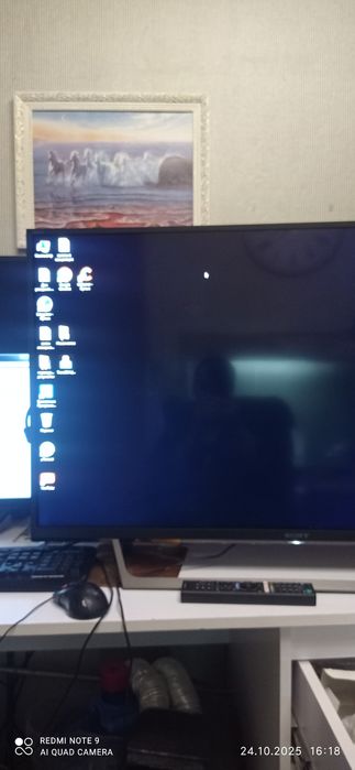 Телевизор sony kdl40we665 (работает пол экрана!)