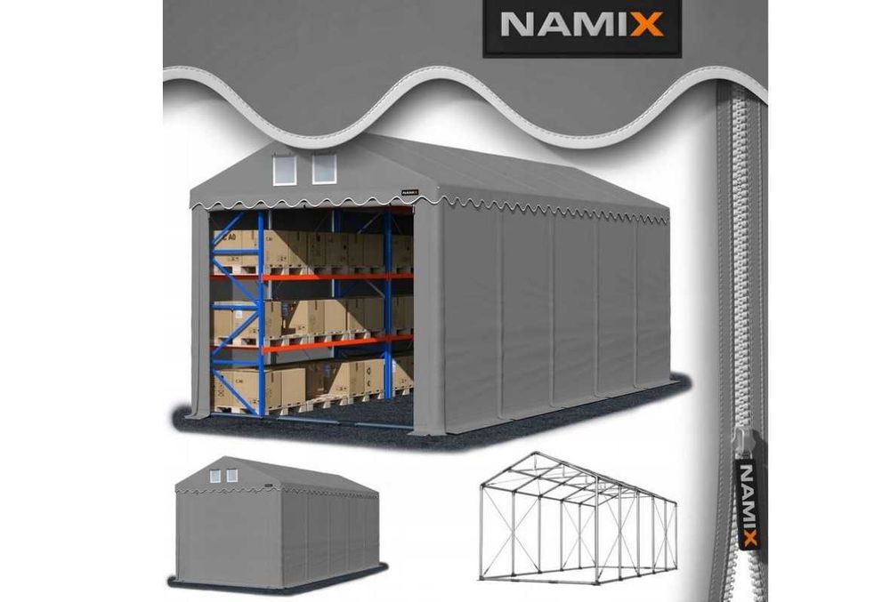 Namiot PRESTIGE MAX 8x10 [4m] magazynowy HALA NAMIOTOWA 700 g/m2 PVC