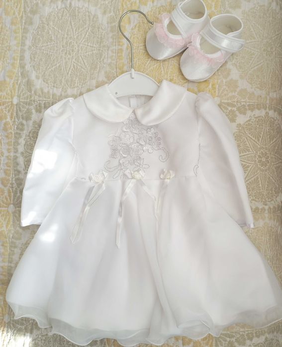 Komplet dziewczęcy do chrztu rozmiar 74