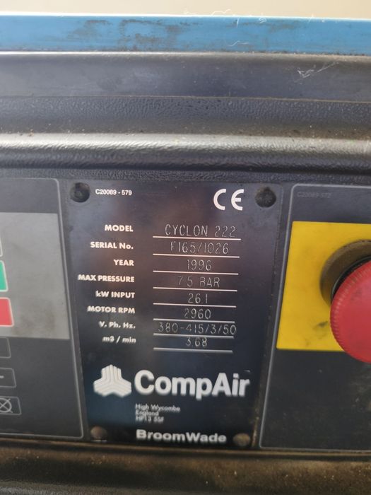 CompAir Cyclon 222 — гвинтовий компресор 3,68 м³/хв