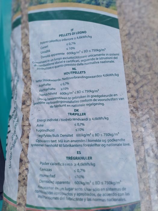 Pellet pelet A1 din Plus certyfikowany 975 kg paleta