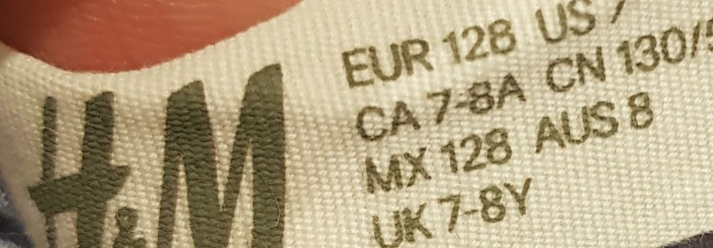 Spodnie i bluzeczka h&m roz 128