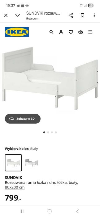 Sprzedam łóżko Ikea