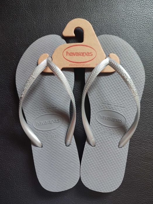 Havaianas Slim  novas prateadas 37/38