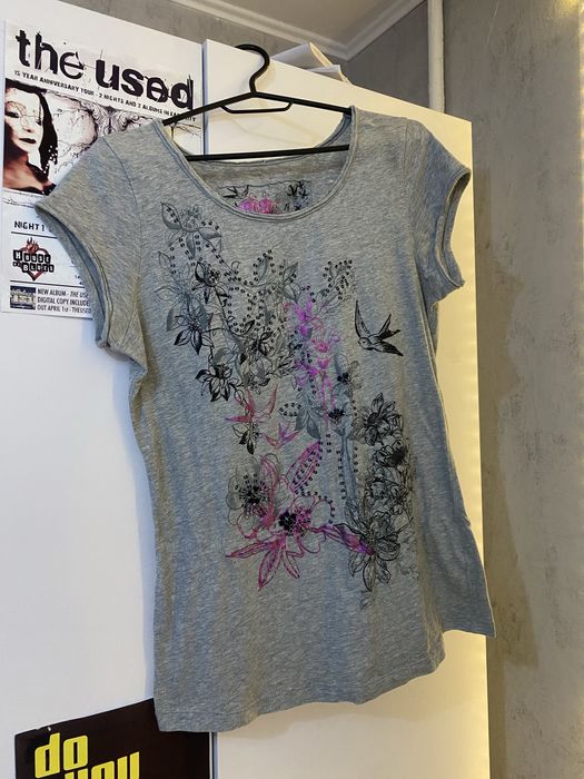 Сіра футболка “ I Jeans” вінтаж/2000ʼs